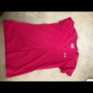 Pink under Armour shirt